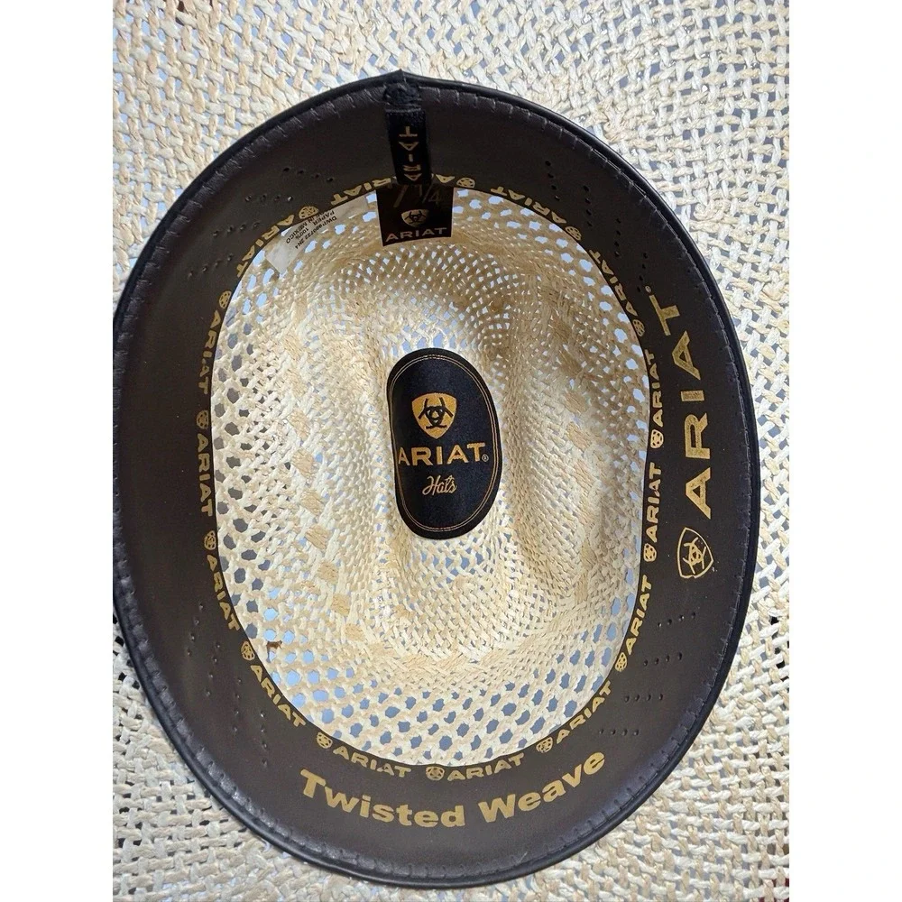 Ariat 10X Straw Cowboy Hat - Wallen Men's 7 1/4 Size Pre Owned Nashville